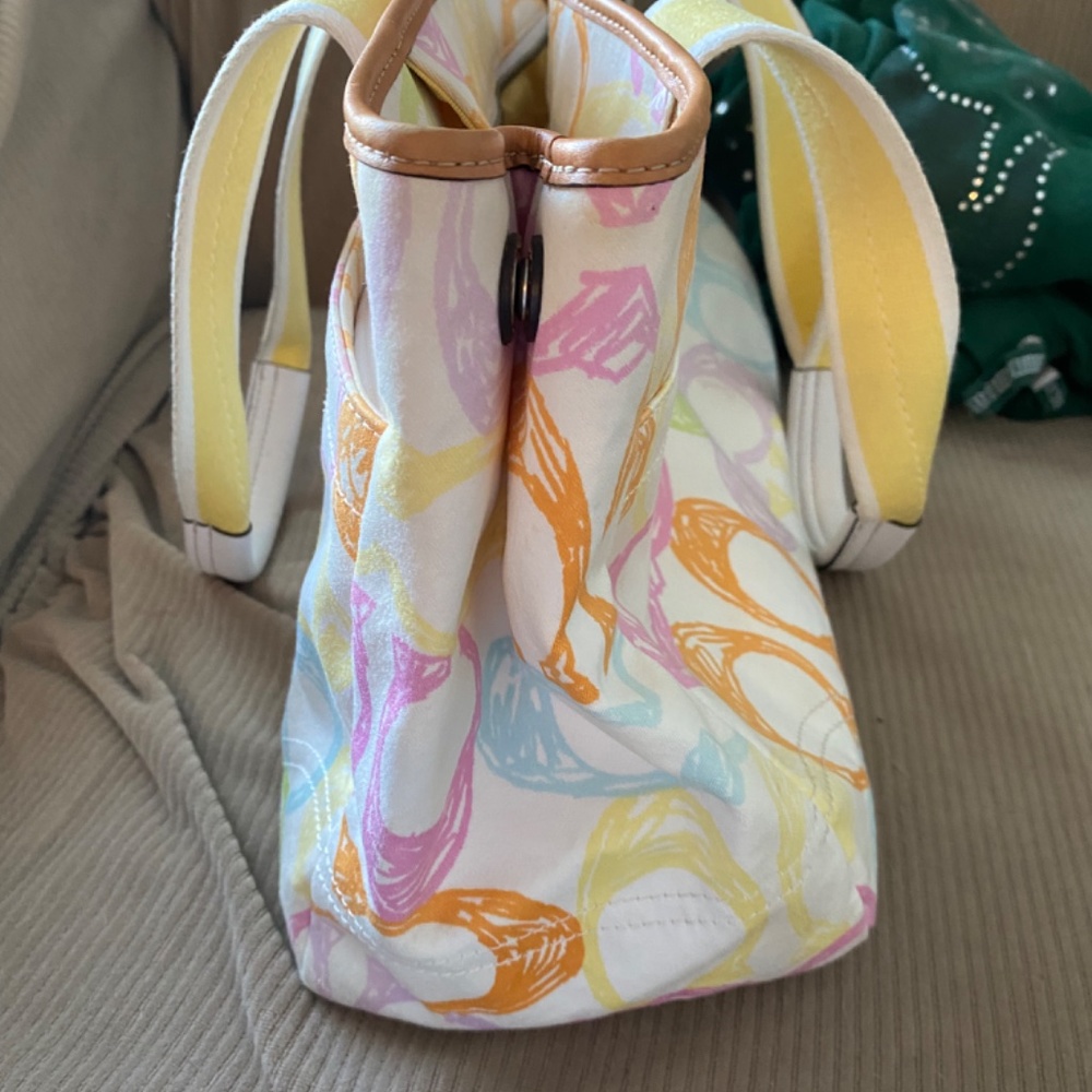 Coach Hampton Signature Scribble Tote - image 7